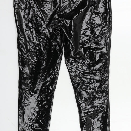 Parisian Womens Black  Polyester Trousers  Size 12 L28 in Regular