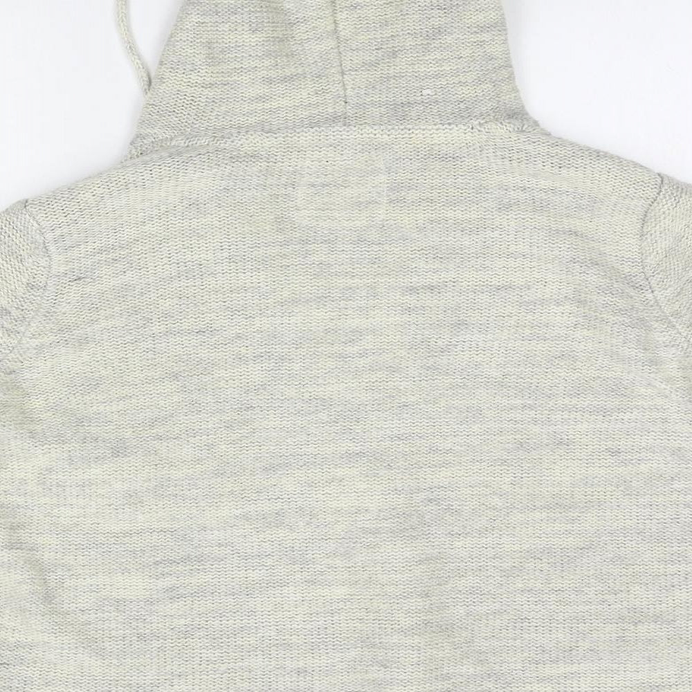 Matalan Womens Grey  Acrylic Full Zip Hoodie Size 16