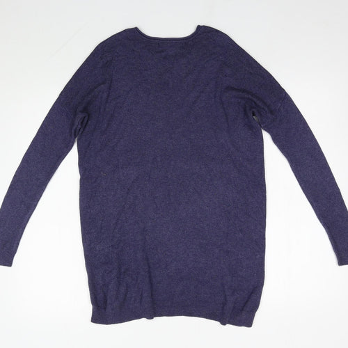Primark Womens Blue Round Neck  Viscose Pullover Jumper Size 6