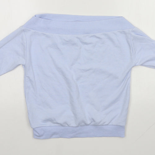 New Look Girls Blue Round Neck  Polyester Pullover Jumper Size 12-13 Years