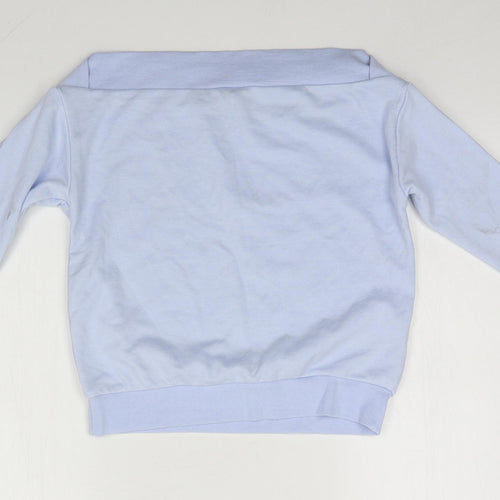 New Look Girls Blue Round Neck  Polyester Pullover Jumper Size 12-13 Years