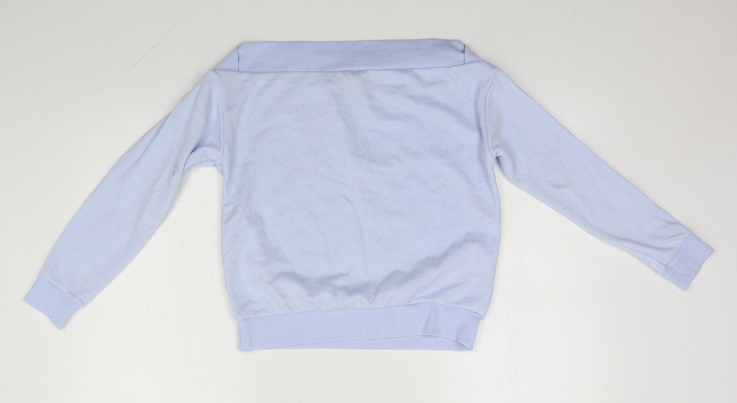 New Look Girls Blue Round Neck  Polyester Pullover Jumper Size 12-13 Years