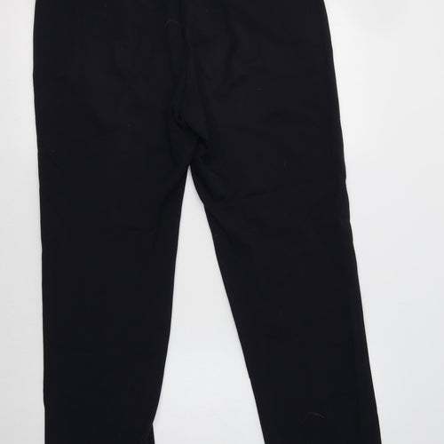 M&S Womens Blue  Viscose Dress Pants Trousers Size 12 L28 in Regular