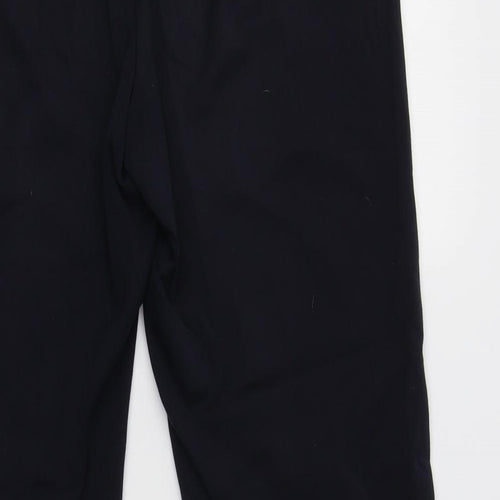 M&S Womens Blue  Viscose Dress Pants Trousers Size 12 L28 in Regular