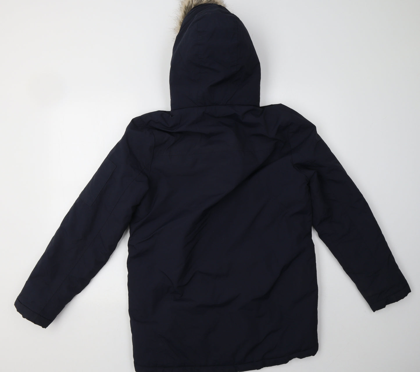M&S Boys Blue   Puffer Jacket Coatigan Size 13-14 Years