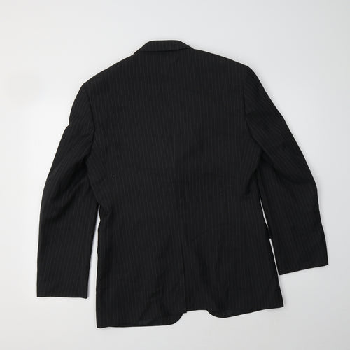 Burton Mens Black Striped  Jacket Blazer Size M