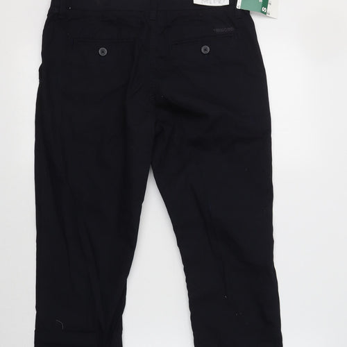 Oxy Lane Womens Blue  Cotton Cropped Trousers Size 10 L21 in Regular