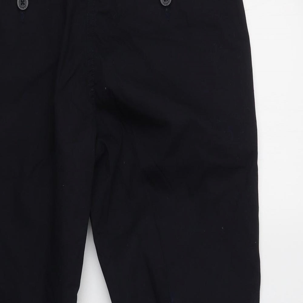 Oxy Lane Womens Blue  Cotton Cropped Trousers Size 10 L21 in Regular