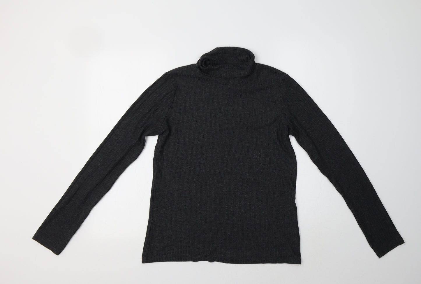 NEXT Womens Grey Roll Neck  Viscose Pullover Jumper Size 14
