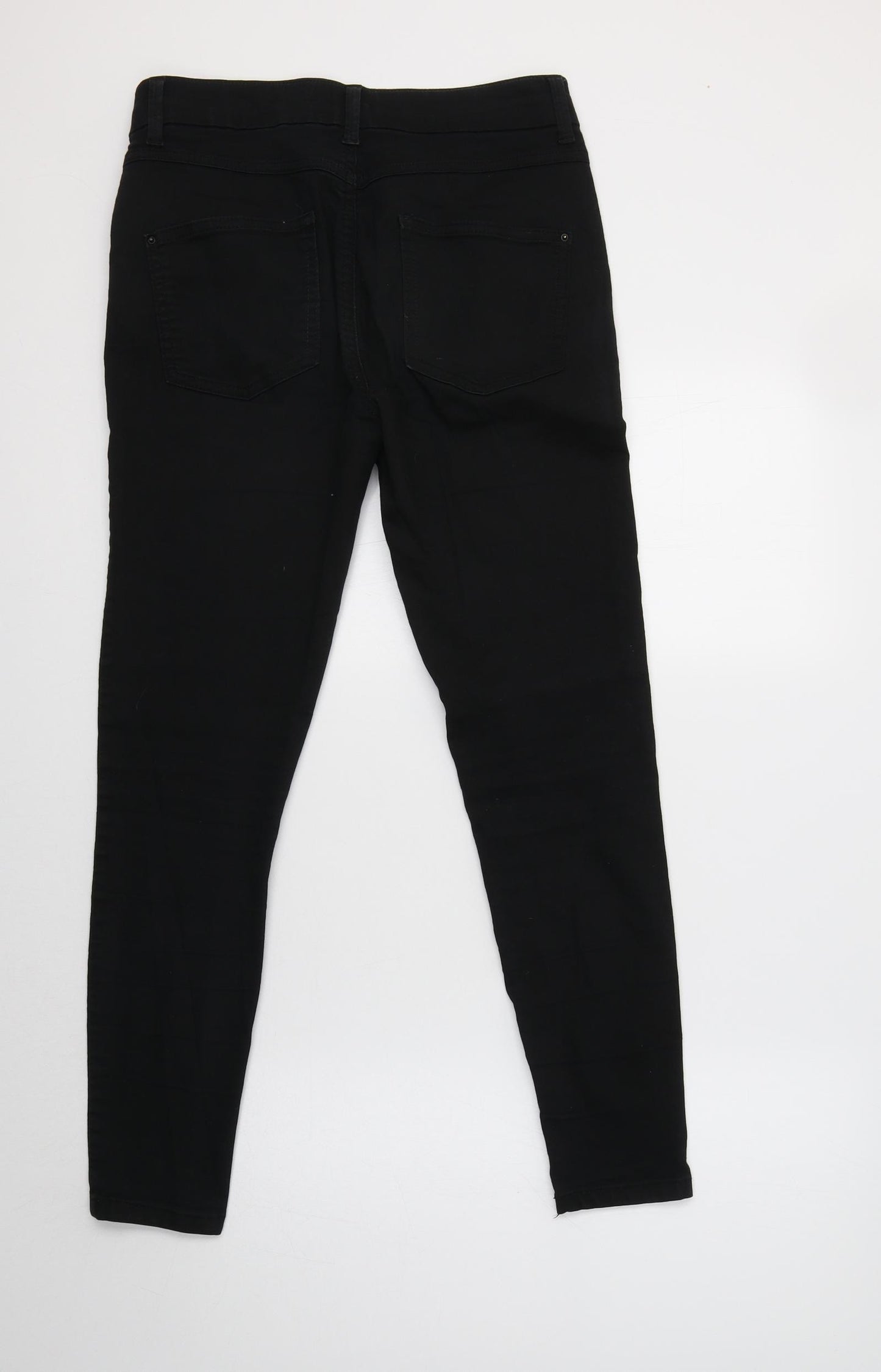 M&S Womens Black  Cotton Jegging Jeans Size 10 L28 in Regular