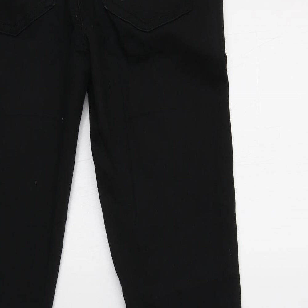 M&S Womens Black  Cotton Jegging Jeans Size 10 L28 in Regular