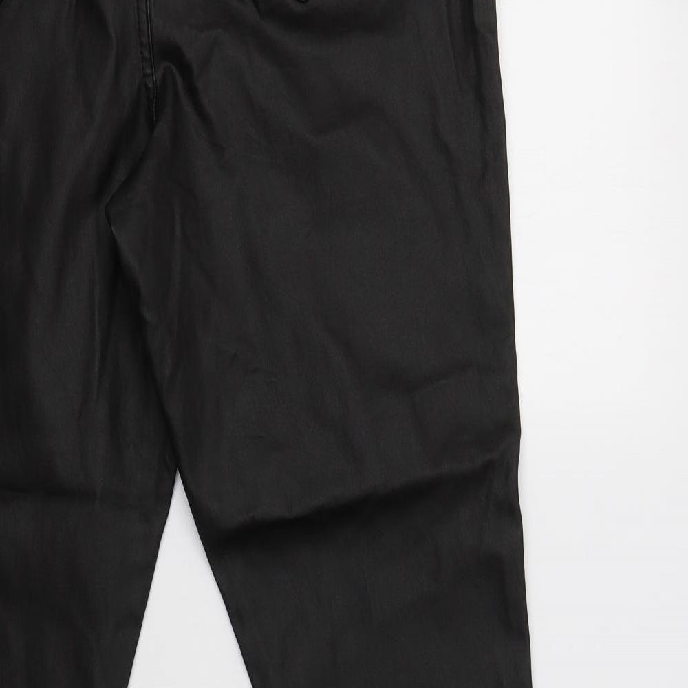 Nutmeg Womens Black  Viscose Jegging Trousers Size 20 L30 in Regular