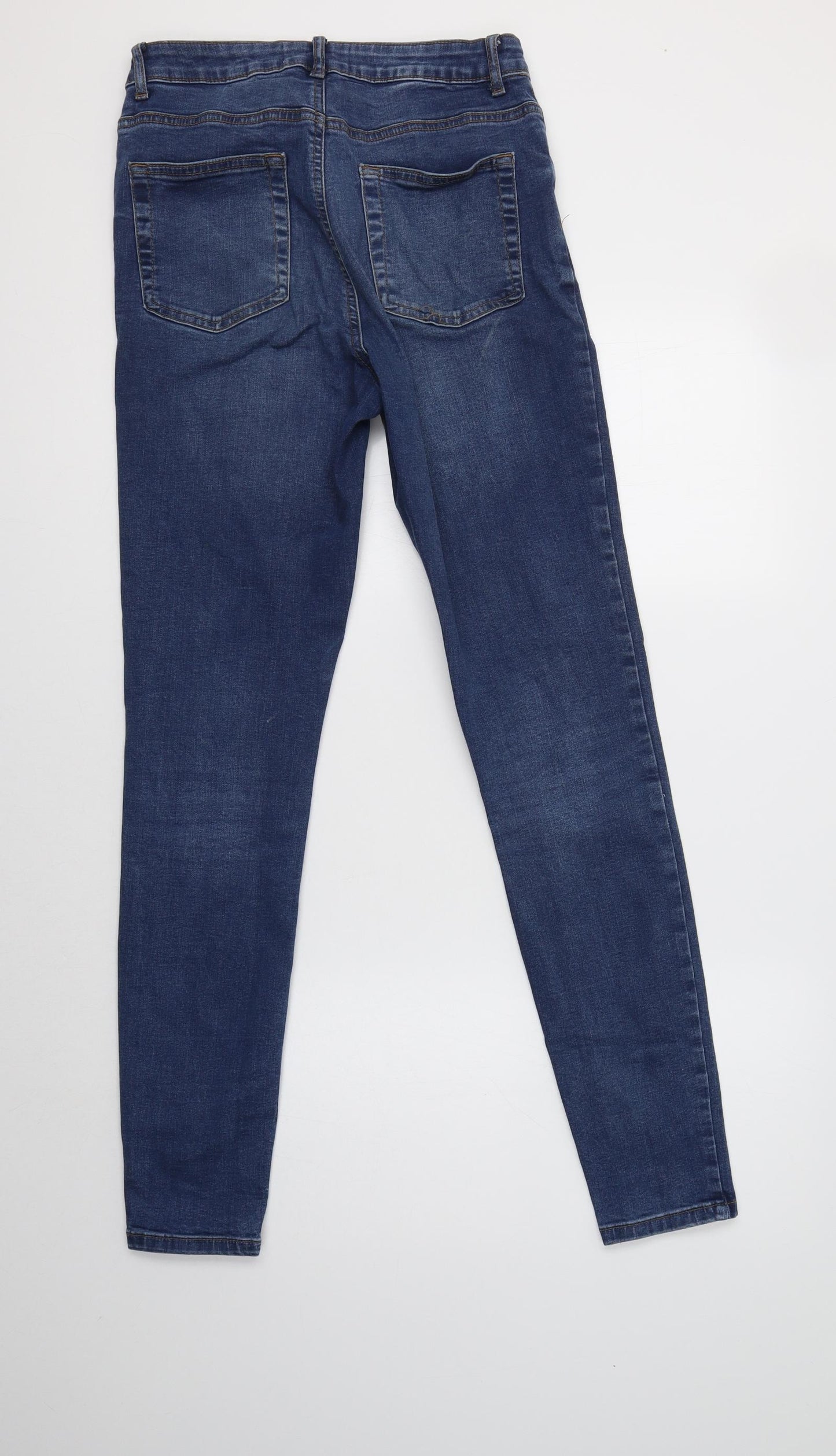 Primark Womens Blue  Cotton Jegging Jeans Size 12 L31 in Regular