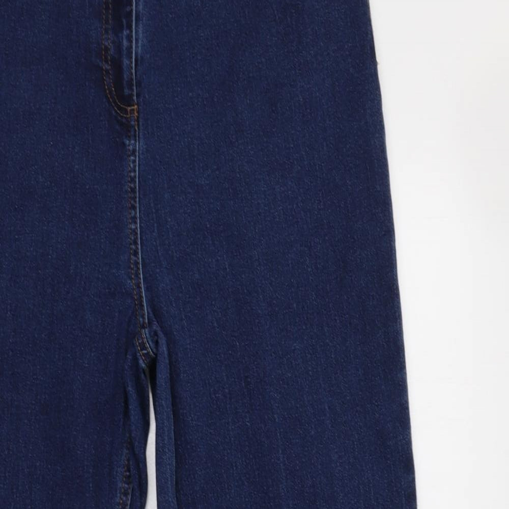 Matalan Womens Blue  Cotton Bootcut Jeans Size 14 L28 in Regular