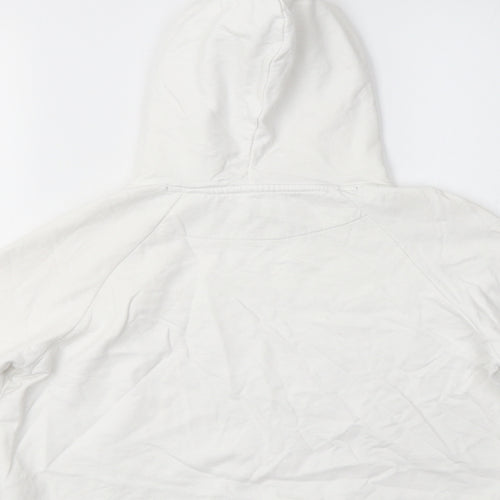 Jeff & Co Girls White  Cotton Pullover Hoodie Size 11-12 Years