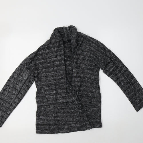 Preworn Womens Grey V-Neck  Cotton Cardigan Jumper Size 10
