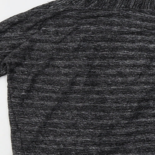 Preworn Womens Grey V-Neck  Cotton Cardigan Jumper Size 10