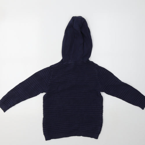 Very Boys Blue  Cotton Pullover Hoodie Size 7 Years