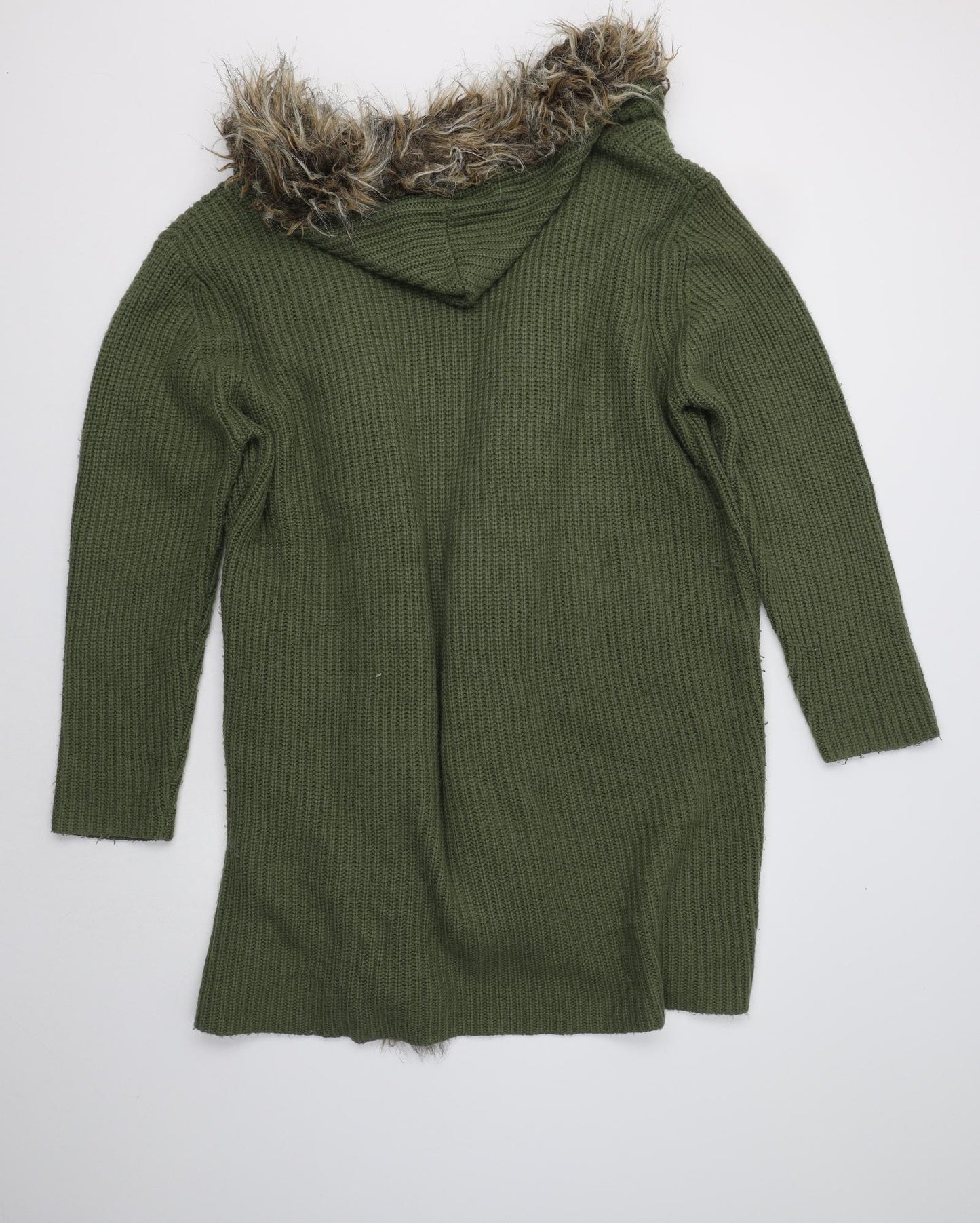 A & G Womens Green   Overcoat Coatigan Size L