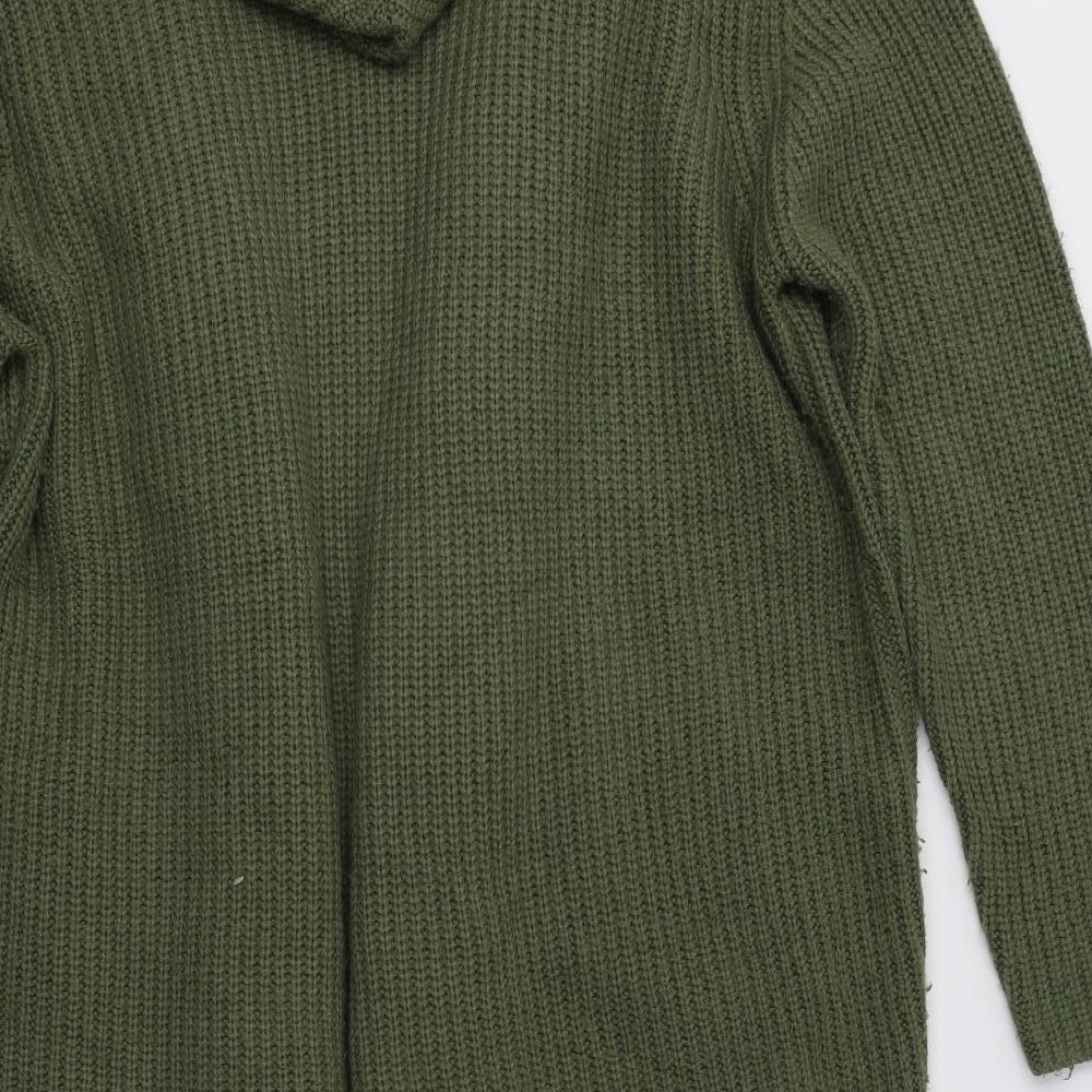 A & G Womens Green   Overcoat Coatigan Size L