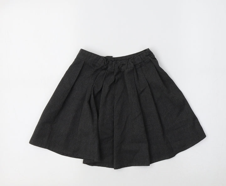 TU Girls Grey Polyester Pleated Skirt Size 4 Years Regular - School Wear