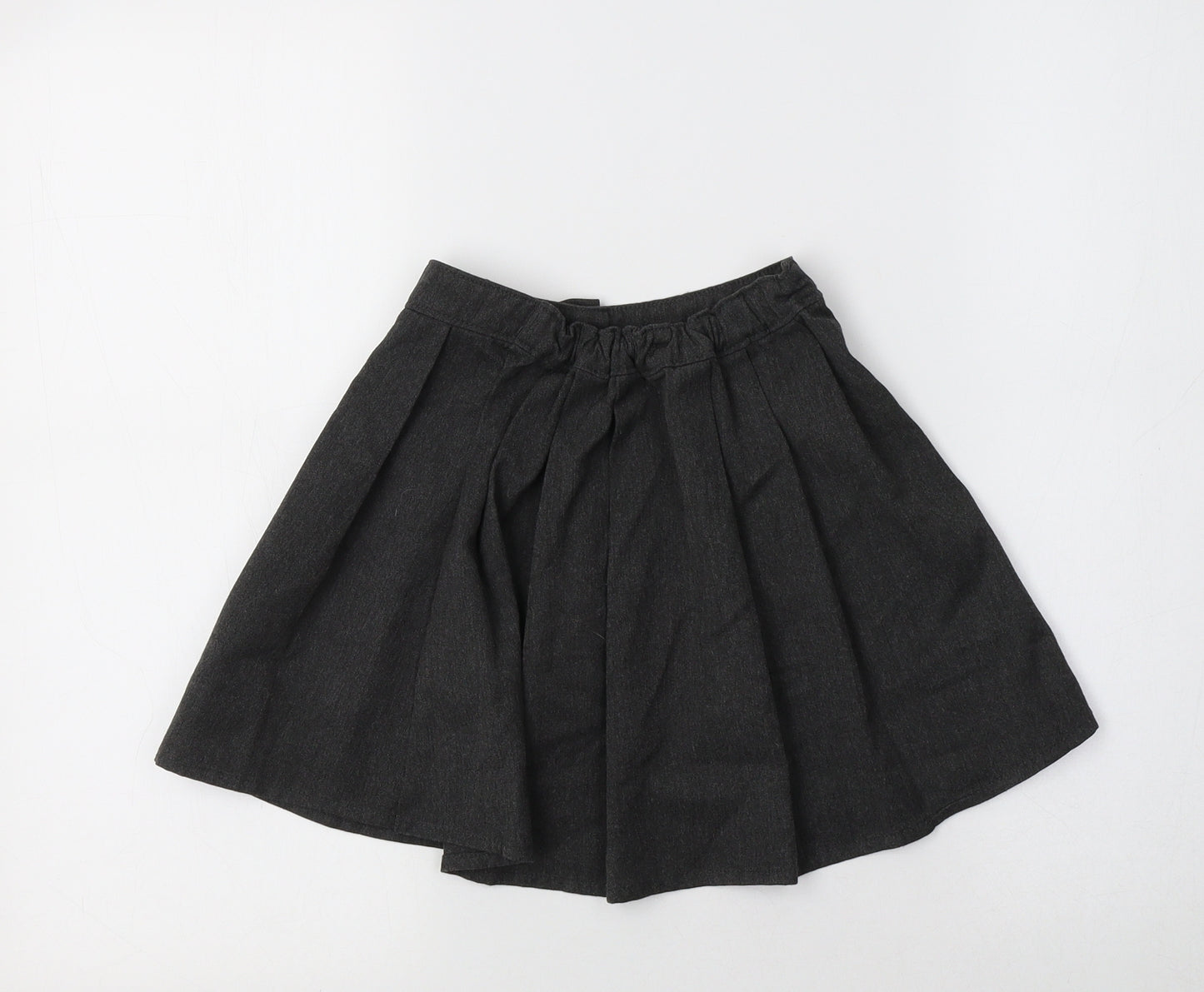 TU Girls Grey  Polyester Pleated Skirt Size 4 Years  Regular  - School Wear