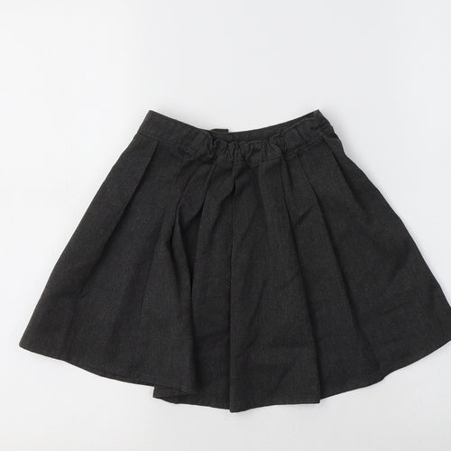 TU Girls Grey  Polyester Pleated Skirt Size 4 Years  Regular  - School Wear