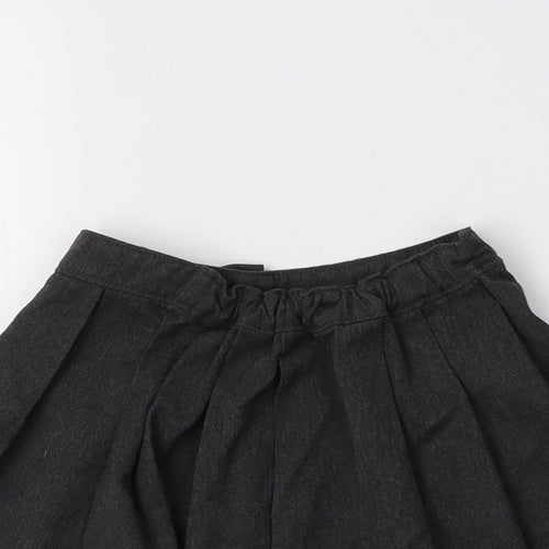 TU Girls Grey  Polyester Pleated Skirt Size 4 Years  Regular  - School Wear