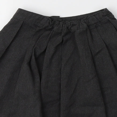 TU Girls Grey  Polyester Pleated Skirt Size 4 Years  Regular  - School Wear