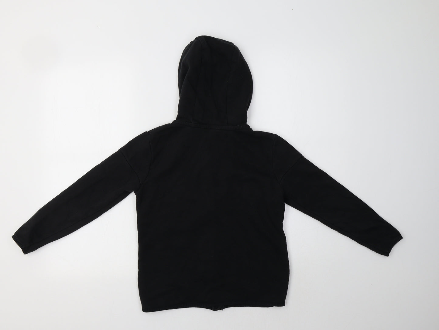 George Boys Black  Cotton Full Zip Hoodie Size 8-9 Years