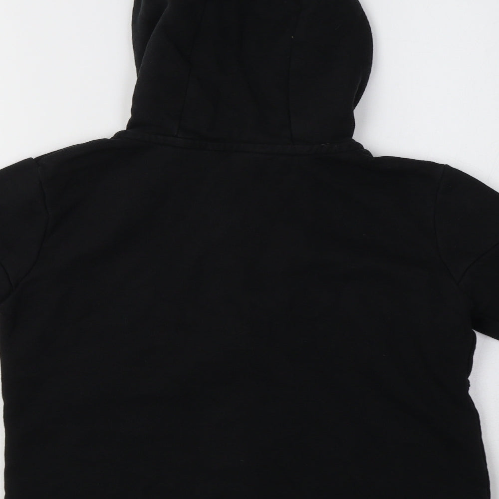 George Boys Black  Cotton Full Zip Hoodie Size 8-9 Years