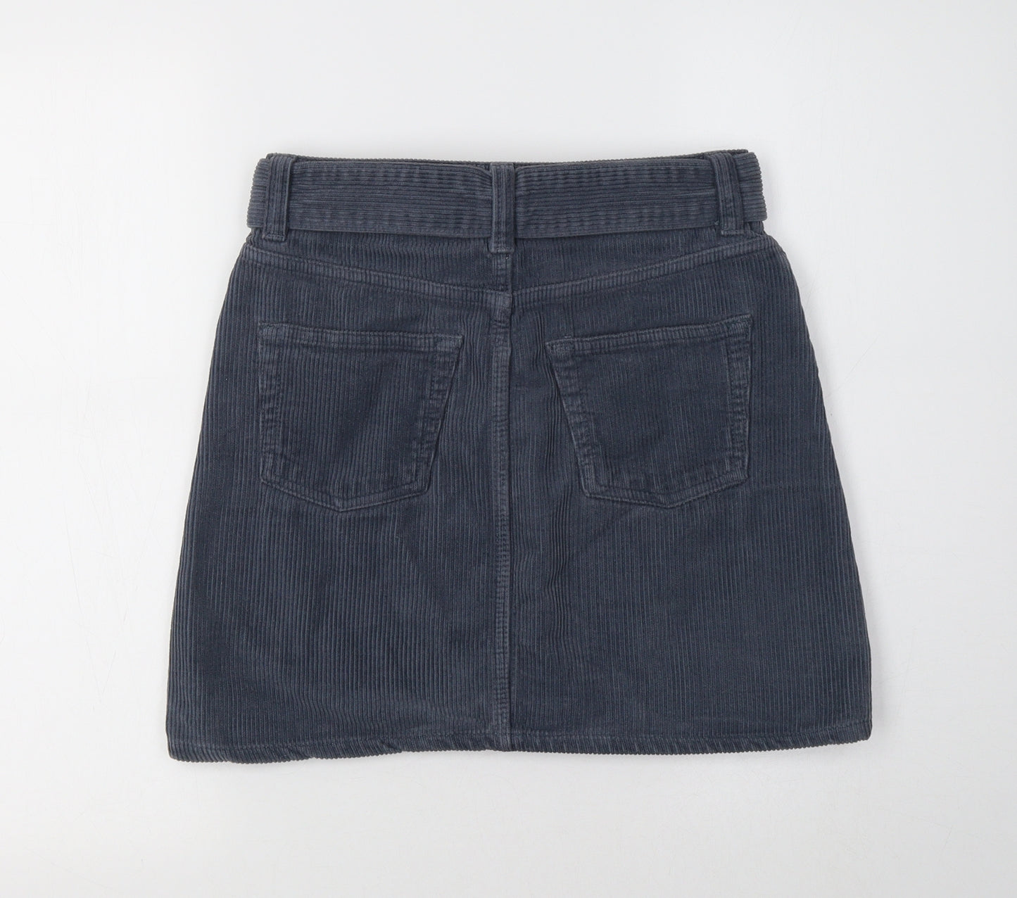 Topshop Womens Blue  Cotton Mini Skirt Size 8