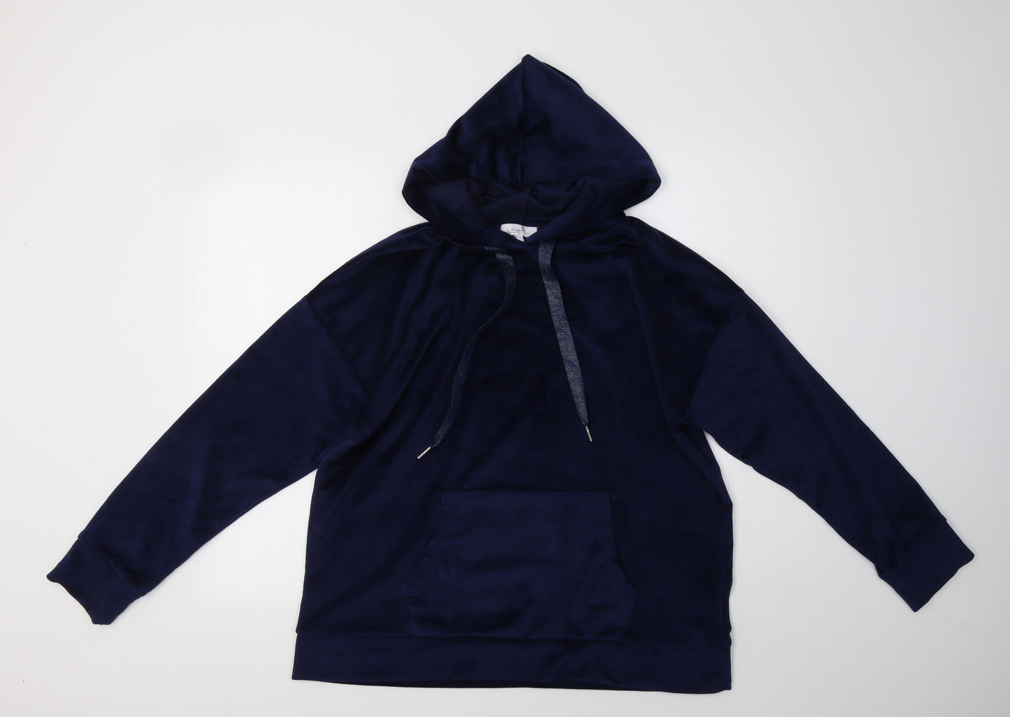 La marquise Womens Blue  Polyester Pullover Hoodie Size M