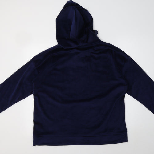 La marquise Womens Blue  Polyester Pullover Hoodie Size M