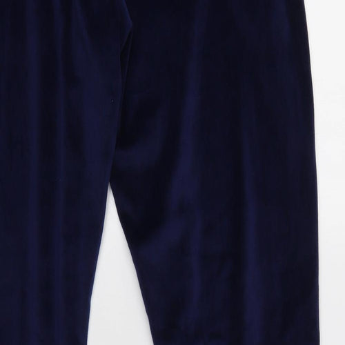 La marquise Womens Blue  Polyester Jogger Trousers Size M L28 in Regular