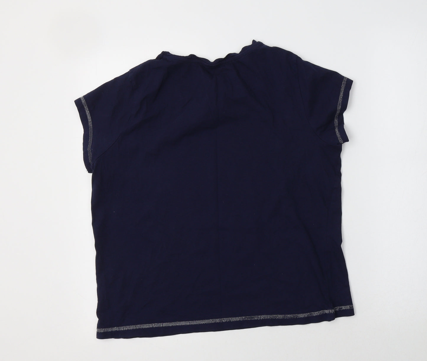 George Womens Blue  Cotton Top Pyjama Top Size 12   - Dear Santa