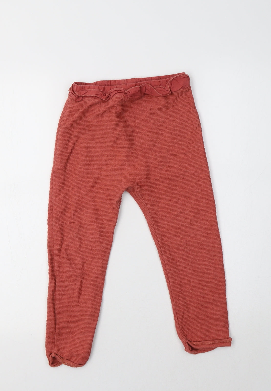 George Girls Orange  Cotton Jogger Trousers Size 4-5 Years  Regular
