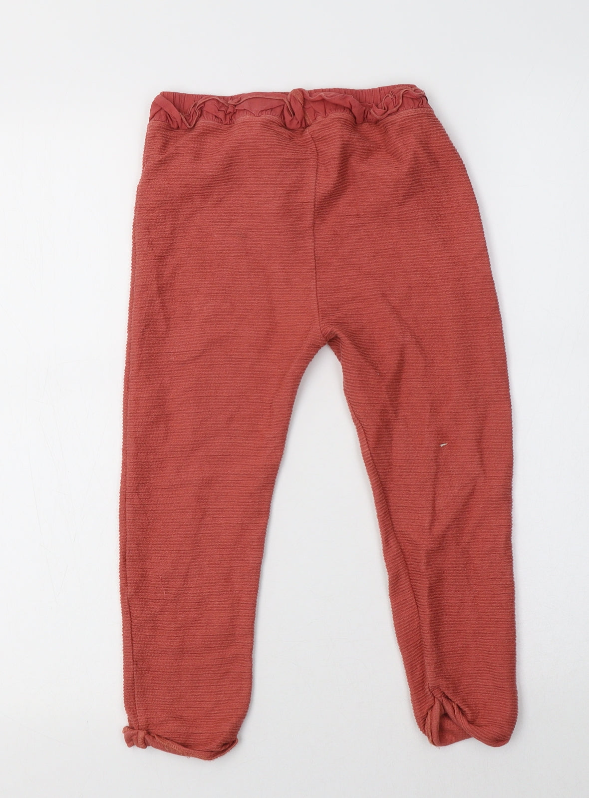 George Girls Orange  Cotton Jogger Trousers Size 4-5 Years  Regular