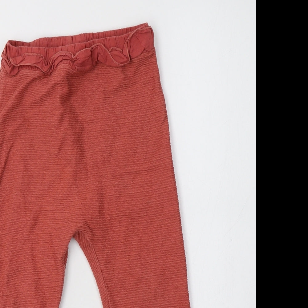 George Girls Orange  Cotton Jogger Trousers Size 4-5 Years  Regular