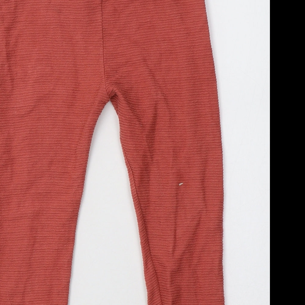 George Girls Orange  Cotton Jogger Trousers Size 4-5 Years  Regular