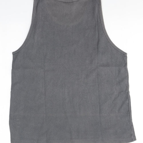 Cedar Wood State Mens Grey  Cotton  T-Shirt  Round Neck