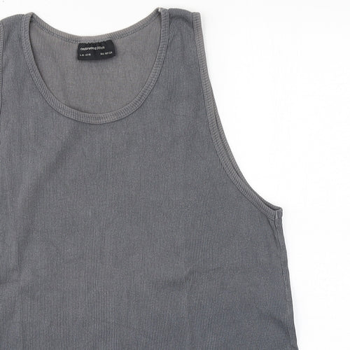 Cedar Wood State Mens Grey  Cotton  T-Shirt  Round Neck