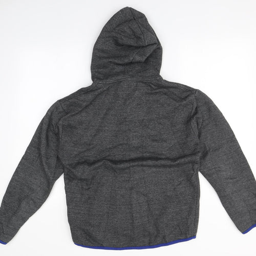 Preworn Mens Grey  Cotton Full Zip Hoodie