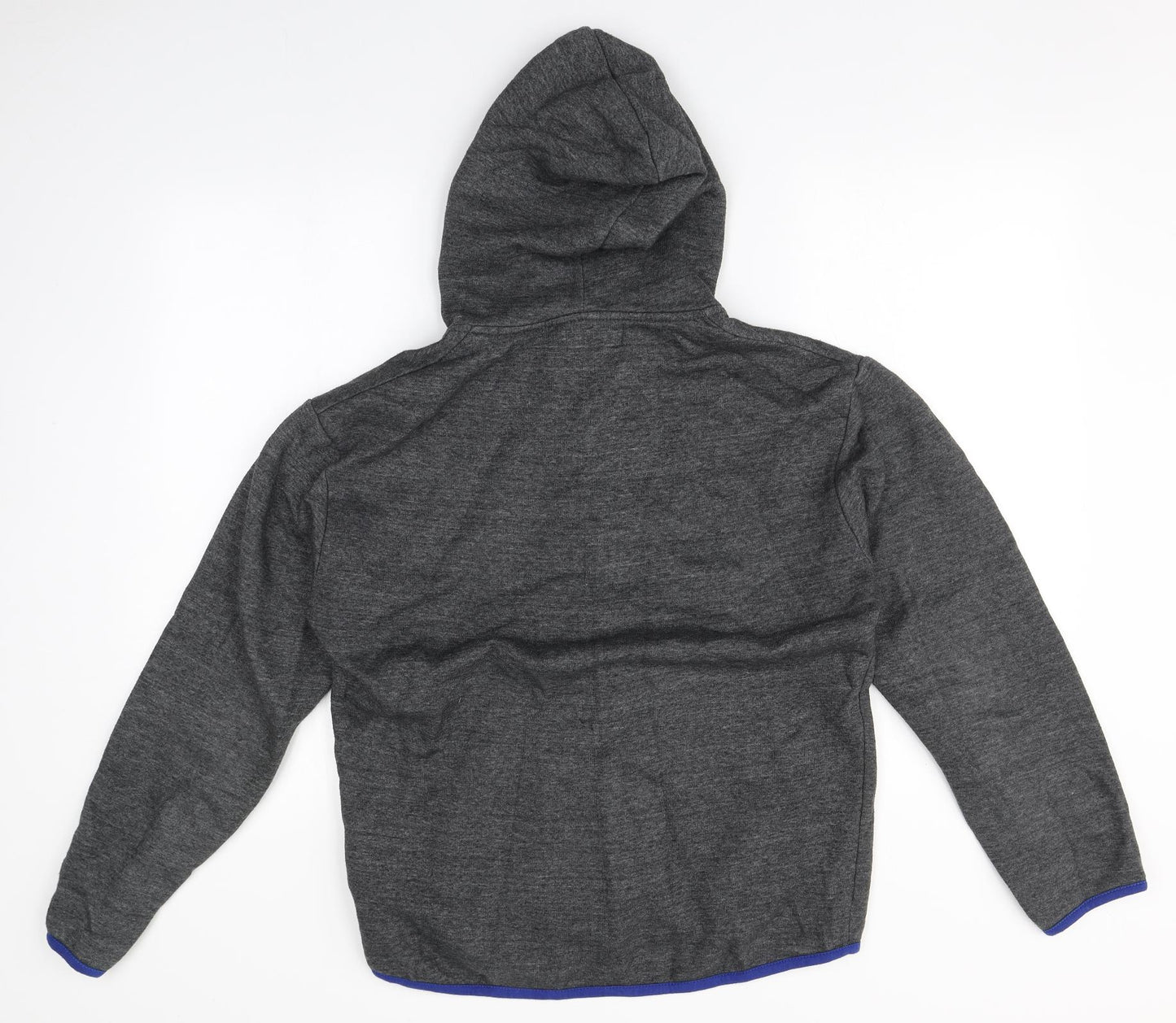 Preworn Mens Grey  Cotton Full Zip Hoodie