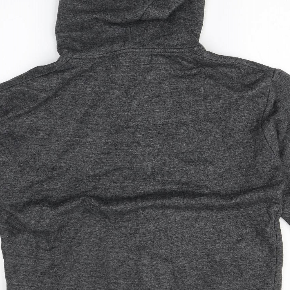 Preworn Mens Grey  Cotton Full Zip Hoodie