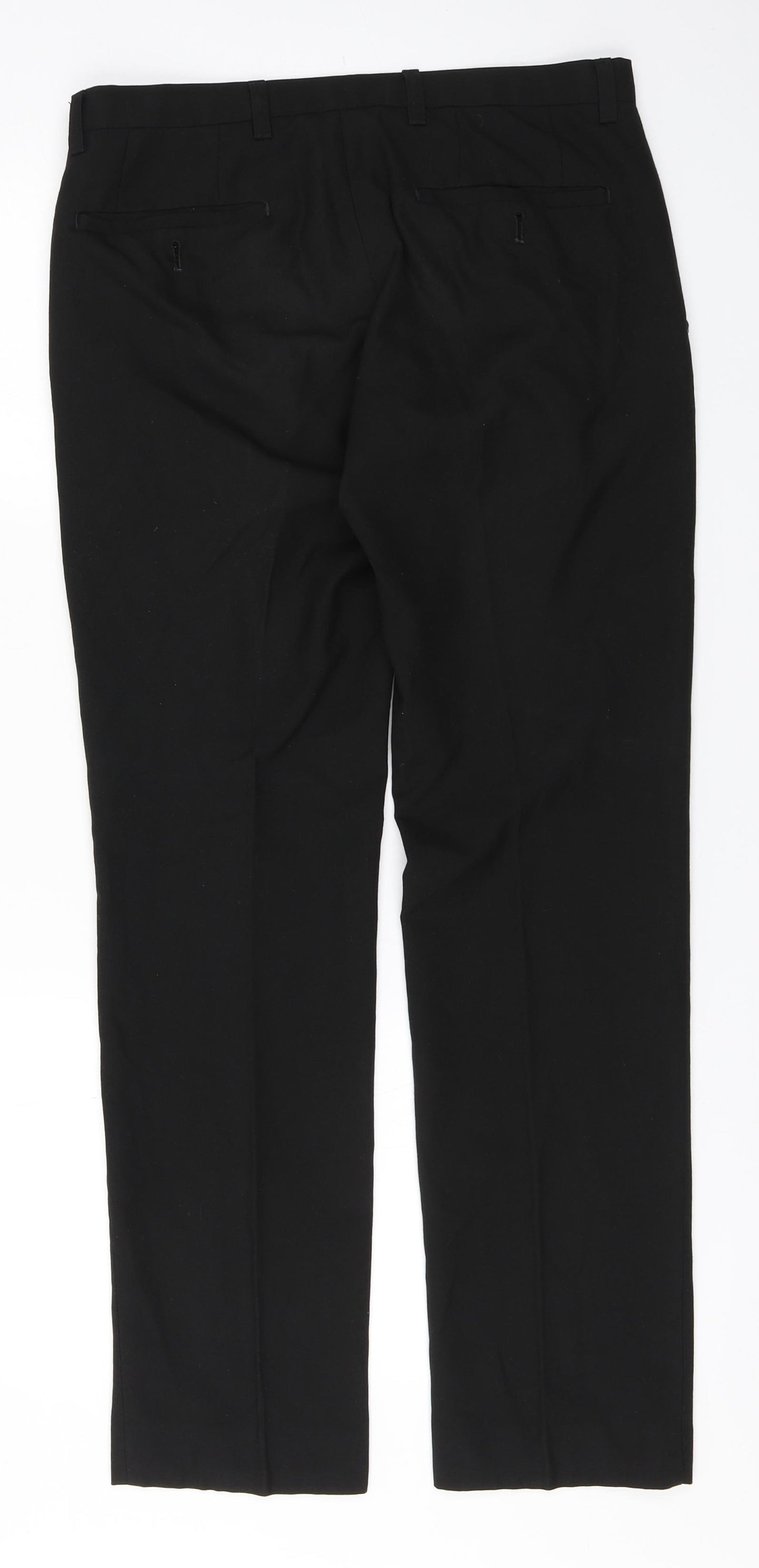 NEXT Womens Black  Polyester Trousers  Size 30 in L30 in Regular