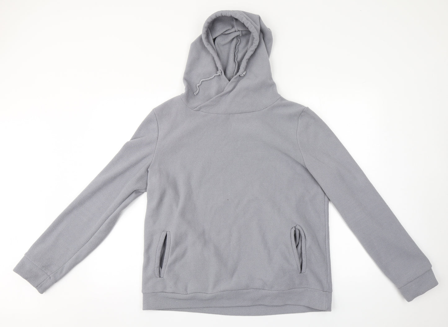 Board Angels Womens Grey  Polyester Henley Hoodie Size 16