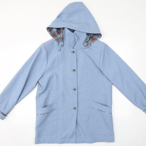 Image Womens Blue   Overcoat Coat Size 12
