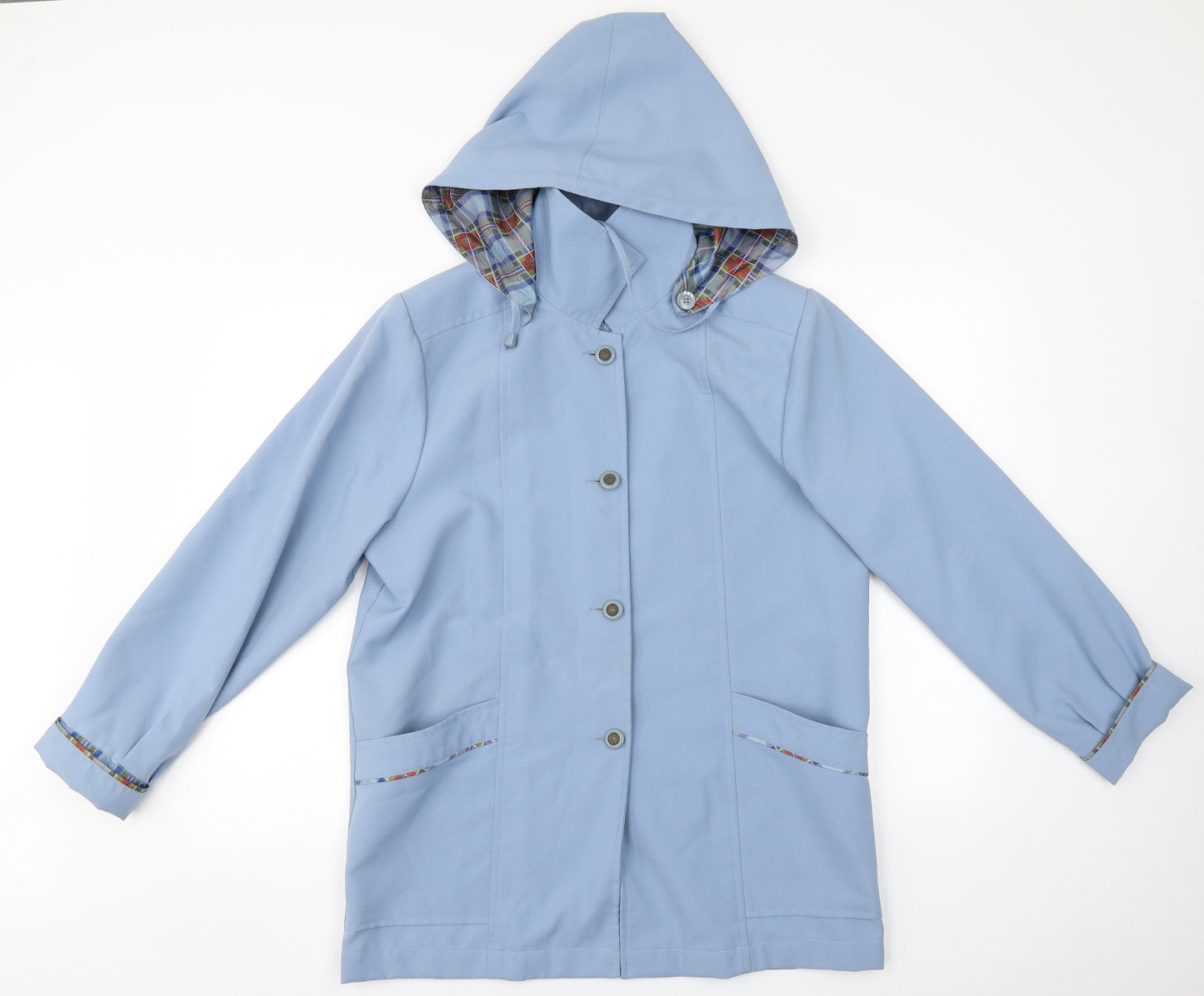 Image Womens Blue   Overcoat Coat Size 12