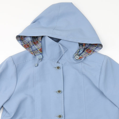 Image Womens Blue   Overcoat Coat Size 12